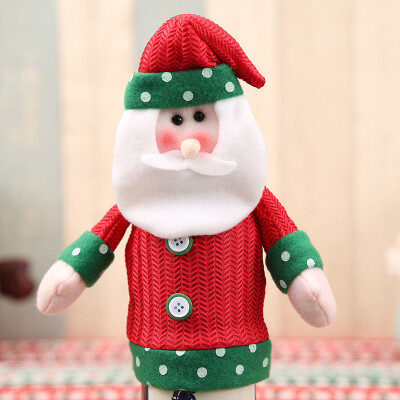 

Xmas Bottle Cover Clothes Santa Claus Snowman Deer Decoration For Christmas