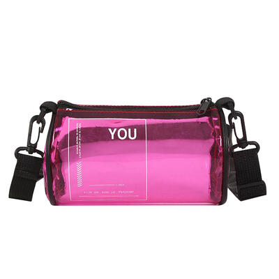 

Transparent Crossbody Messenger Handbags Women PVC Cylinder Shoulder Bags