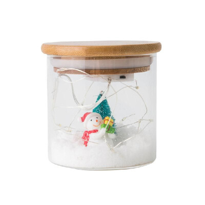 

DIY Christmas Borosilicate Snow Decoration Lamp Jar Gift Birthday Gift