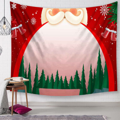 

Toponeto Christmas Tapestry Santa Print Wall Hanging Tapestry Art Home Decor