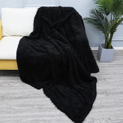 

Long Fur Throw Blanket Faux Fluffy Blanket Micro Plush Super Soft Cozy Luxury Bed Blanket Microfiber 63"x79