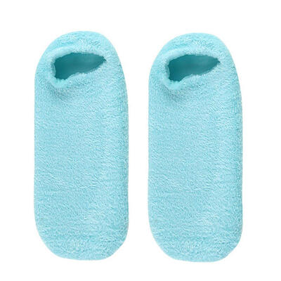 

2pcs Feather Yarn Foot Cover Non-Slip Room Floor Socks Slippers Ankle Socks