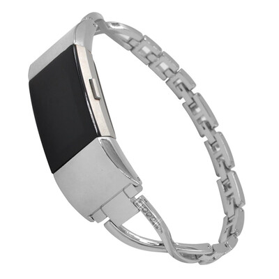 

〖Follure〗Replacement Stainless Steel Bracelets Watch Band WristStrap For Fitbit Charge 2