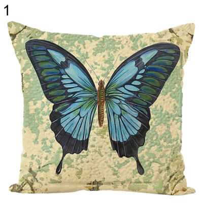 

Butterfly Printed Soft Throw Pillow Case Cushion Cover Sofa Bed Car Home Decor