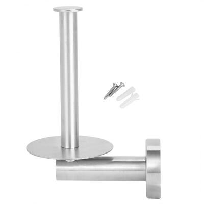 

Greensen 304 Stainless Steel Vertical Toilet Paper Roll Holder Bathroom Wall Mounted Tissue Stand