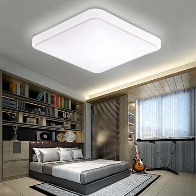

Bright Square LED Ceiling Down Light Panel Wall Kitchen Bathroom Lamp White