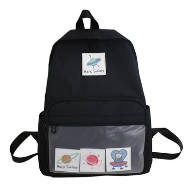 

Transparent small fresh schoolbag female ins Korean version of high school original college students campus backpack junior high s