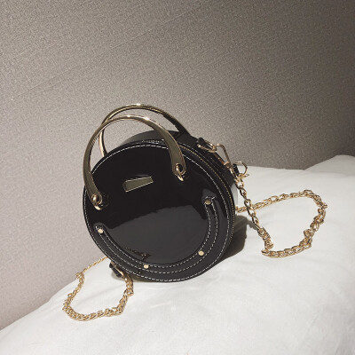 

Bag female 2019 new personality laser chain mini portable small round bag small bag fashion Messenger bag