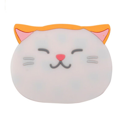 

Cute Cartoon Cat Coasters Silicone Placemat Cushion Mug Tableware Cup Tea Cup Pad Mat Creative Thicker Printing Table Mats