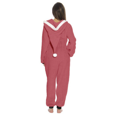 

Christmas Women Sleepwer Hoodie Pyjamas Xmas Nightwear Jumpsuit PJs Sleepewear