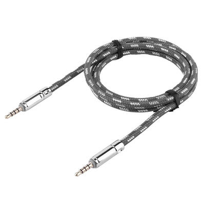 

35mm Male to Male Braided Audio Cable AUX Cord for MP3 Car Stereo Speaker