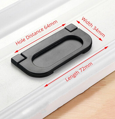 

JD cabinet drawer handle American black wardrobe door handle modern minimalist European cabinet sand black furniture handle