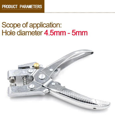 

Eyelet Punch 2-in-1 Eyelet Grommet Pliers Steel Hole Punch Eyelet Setter Kit with 100pcs Eyelet Grommets for Leather Belts Bags Ca