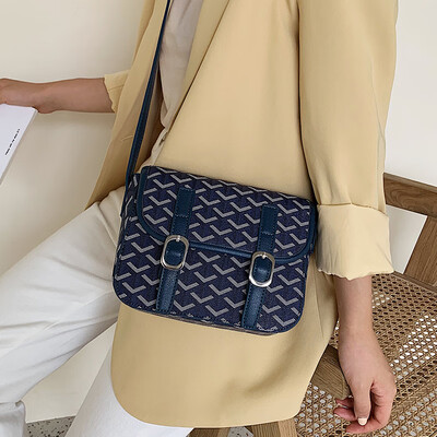 

2019 new popular bag female ins super fire dog tooth bag fashion Cambridge bag wild shoulder Messenger bag female
