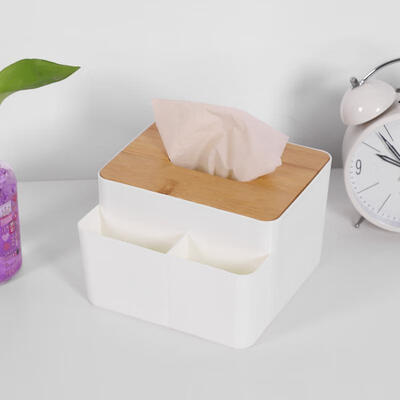 

Greensen Wooden Plastic Tissue Box Napkin Cover Storage Holder Organizer Home Car Decor