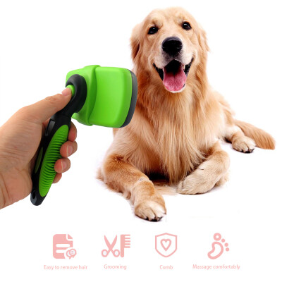 

Pet Dog Grooming Brush Pet Shedding Tools Pet Grooming Tool Self Cleaning Slicker Brush for Dog Pet