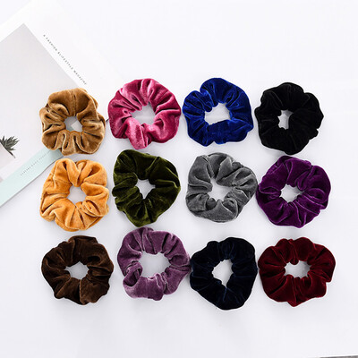 

〖Follure〗12 Pack Velvet Hair Ties Elastic Hair Bands Ropes for Women Girl