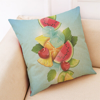 

〖Follure〗Home Decor Cushion Cover Fruit Beverage Throw Pillowcase Pillow Covers