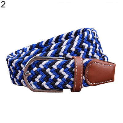 

Fashion Woven Braided Fabric Comfort Stretch Casual Dress Belt for Men Women