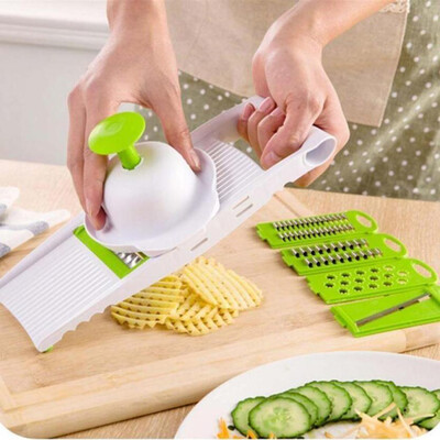 

7 in 1 Grater Adjustable Stainless Steel Blades Vegetable Fruit Slicers Cutter Multifunction Peeler Grater Slicer Carrot