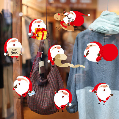 

〖Follure〗Christmas Santa Claus Removable Furniture Vinyl Window Wall Sticker Decoration