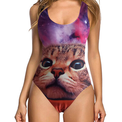 

Roseonmyhand Women Sexy High Cut One Piece Swimsuit Funny Bathing Suit Monokini Swimwear