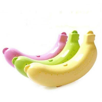 

Cute Guard Container Storage Banana Lunch Fruit Protector Box Plastic Case