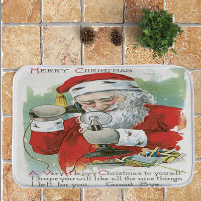 

Tailored Merry Christmas Welcome Doormats Indoor Home Carpets Decor 40x60CM