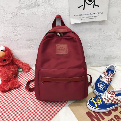 

Ins feng bf bag female Korean version of high school students ancient Sensesen department simple hundred waterproof backpack doubl