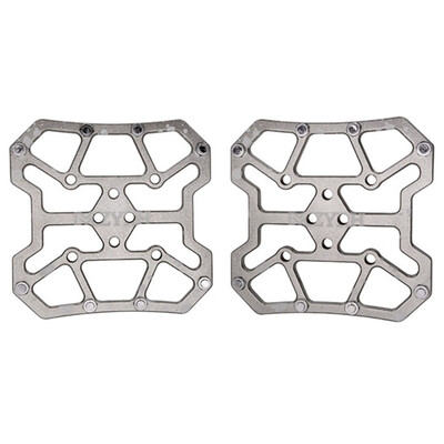 

2pcs Bicycle Pedal Aluminum Alloy Flat Platform Adapter Conversion Universal Compatible MTB Road Bike Parts Accessories