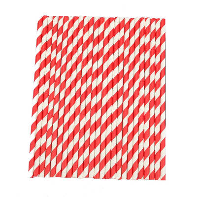 

25Pcs Colorful Striped Paper Drinking Straws for Party Wedding Supplies