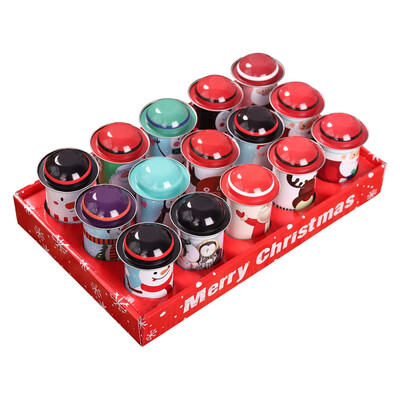 

New Hot Christmas Themed Tinplate Empty Tins Candy Cookie Gift Storage Container Home Decorative Box Random Pattern