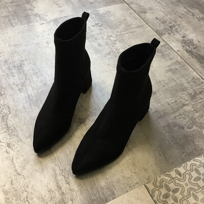 

Fairy wind Martin boots England style European&American bootie-style high-heeled shoes high-heeled shoes short boots