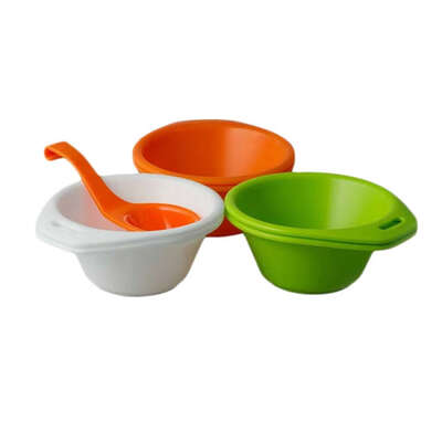 

7PCS Camping Plastic Easy Cleanup Bowl Spoon Set for Outdoor Hiking Picnic Backpack Travel