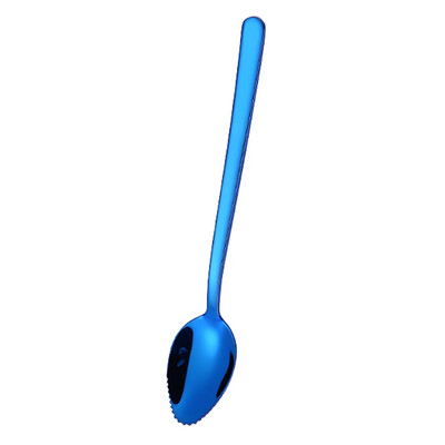 

Toponeto Colorful Handle Spoons Drink Tools Kitchen Gadget Fruit Food Scraping Aid BK