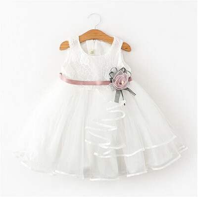 

Floral Toddler Kid Baby Girl Dress Princess Pageant Wedding Lace Tutu Dresses Clothes