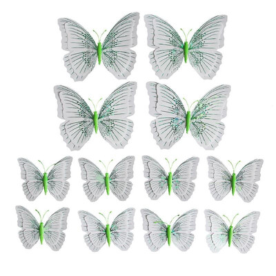

12Pcs Wall Stickers Colorful PVC Butterfly Shape Wall Decal Sticker Home Living Room Nursery Refrigerator Stickers DIY Art Decorat