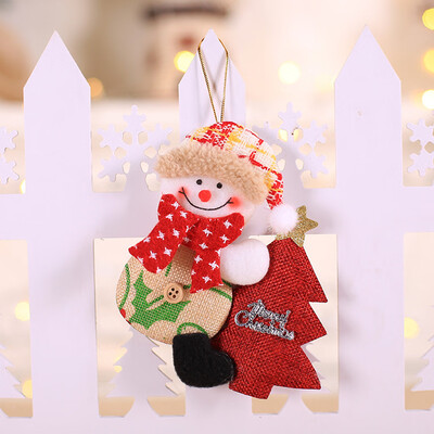

Tailored Christmas Ornaments Gift Santa Claus Snowman Rein deer Toy Hang Decorations