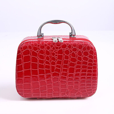 

Portable Women Stone Pattern Zipper Storage Cosmetics Bag Large Capacity Handbag