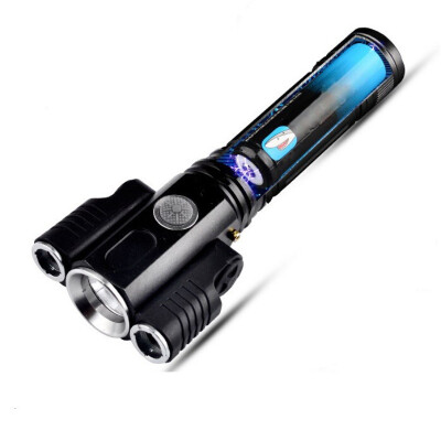 

New Hot Outdoor Aluminum alloy multi-purpose light three-head aircraft-shaped flashlight Tactical Torch cree led LED Flashlight