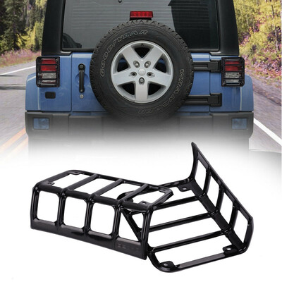 

2x Rear Tail Light Guard Covers For Jeep Wrangler JK Unlimited 07-19 TOP