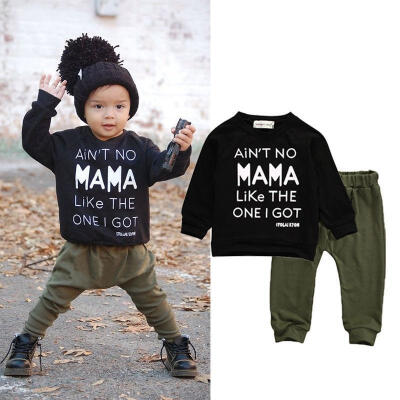 

2PCS Toddler Baby Boys Kids Long Sleeve T-shirtPants Outfits Set Tracksuit