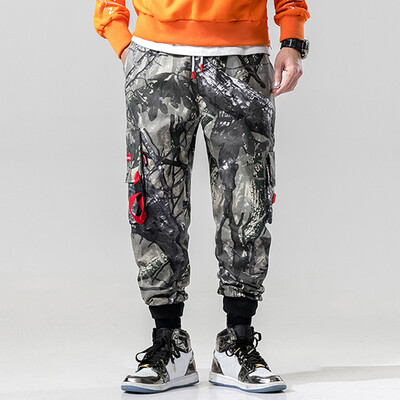 

Gobestart Mens Casual Fashion Loose Camouflage Pockets Outdoors Sports Overalls Pants