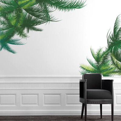 

〖Follure〗NEW Green Leaf Wall Sticker Background Living Room Art Home Decor Household