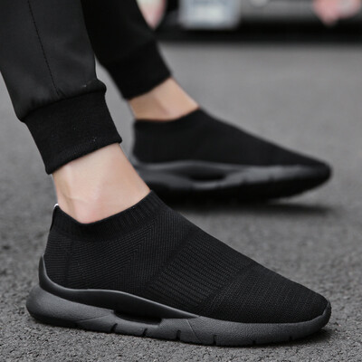 

Trend flying woven tide shoes mens sports shoes fashion breathable shoes one foot mens shoes