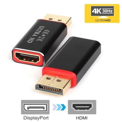 

4K Display Port to HDMI Male Female Adapter Converter DisplayPort DP to HDM