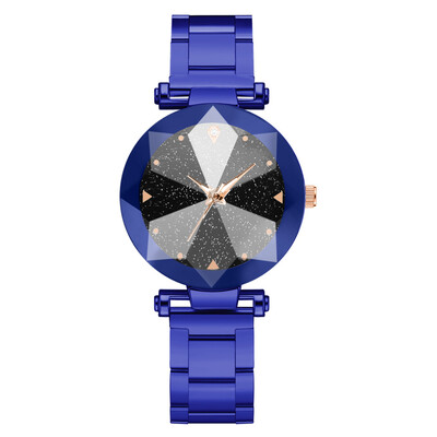 

Net red diamonds starry quartz watch female steel strap strap student bracelet