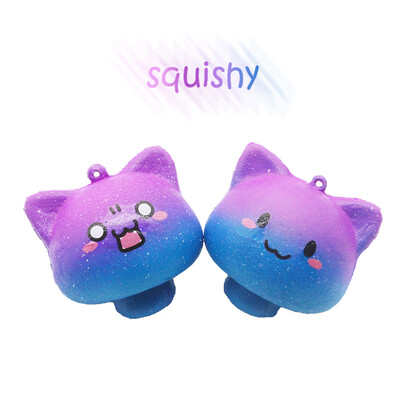

〖Follure〗Galaxy Mushroom Squishies Slow Rising Cartoon Cream Scented Stress Relief Toy