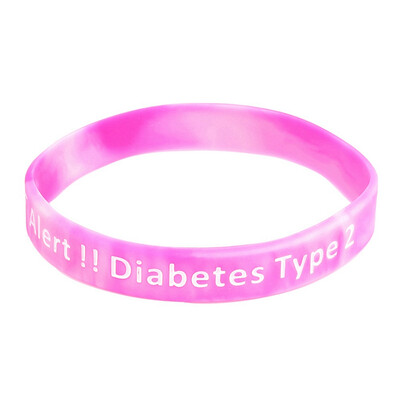 

Medical Alert Diabetic Wristband Silicone Bracelets Bangles
