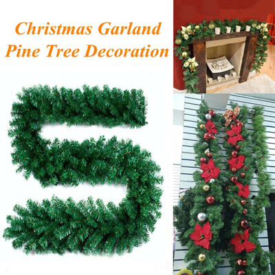 

27M Christmas Decorations Ornaments Xmas Tree Garland Rattan Home Wall Pine